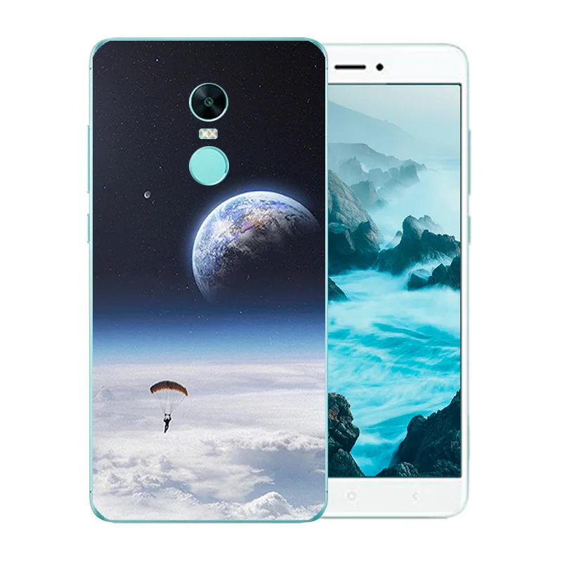 Phone Cases For Xiaomi Redmi Note 4X Soft Back Cover Space World Pattern for 4 Global Version Coque Anti Knock Funda |