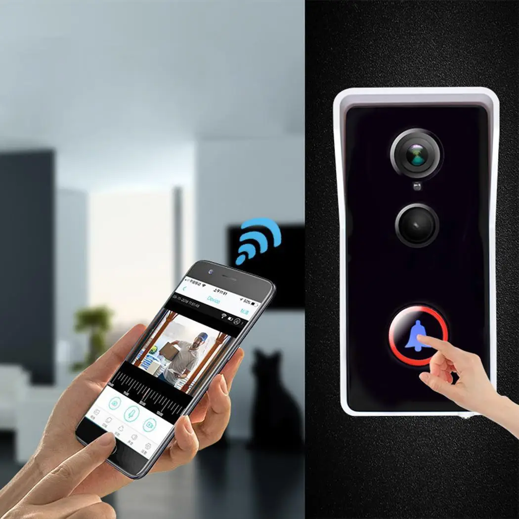 Wifi инфракрасная смарт-камера ночного видения водонепроницаемый Противоугонный