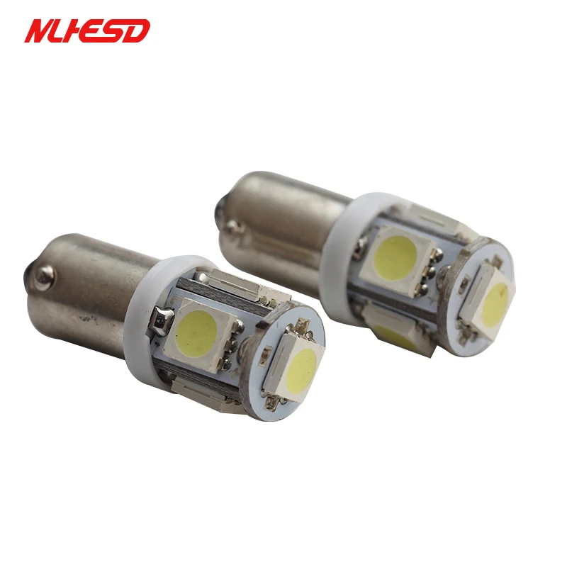 10X T11 BA9S 5 SMD 5050 Светодиодный светильник лампы 5SMD T4W 1445 Q65B H6W 182 53 57 автомобиля