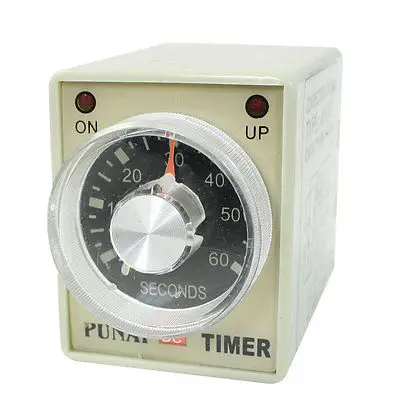 

AH3-2 DC 24V 8 Pins DPDT 0-60 Seconds 60Sec Power on Delay Timer Time Relay