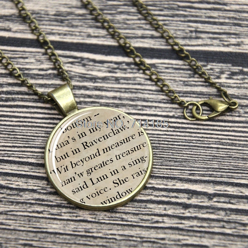 B4014 Hp Гермиона J K Rowling Цитата ожерелье Слизерин Сортировка шляпа песня Ravenclaw хогвардс Добби брелок с Дамблдором - Окраска металла: B4014