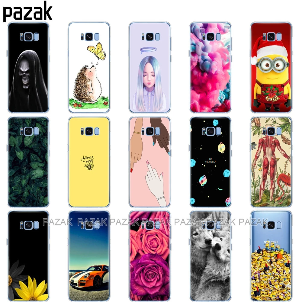 Silicone phone Case For Samsung Galaxy S8 / S8 PLUS Cases Cover For Samsung S8 / S8 plus new fation Phone shell