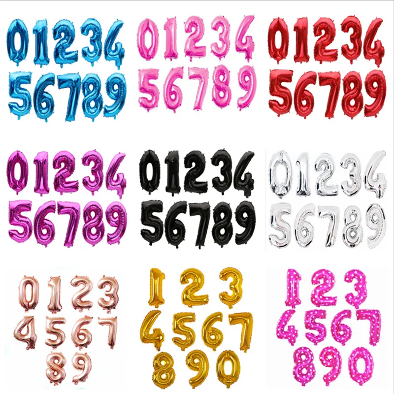 32 дюйма шара с цифрой первый день рождения для мальчиков и девочек вечерние