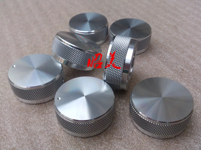 

Amplifier chassis accessories ys053 Aluminum Knob Silver / black Diameter 35mm height 16mm