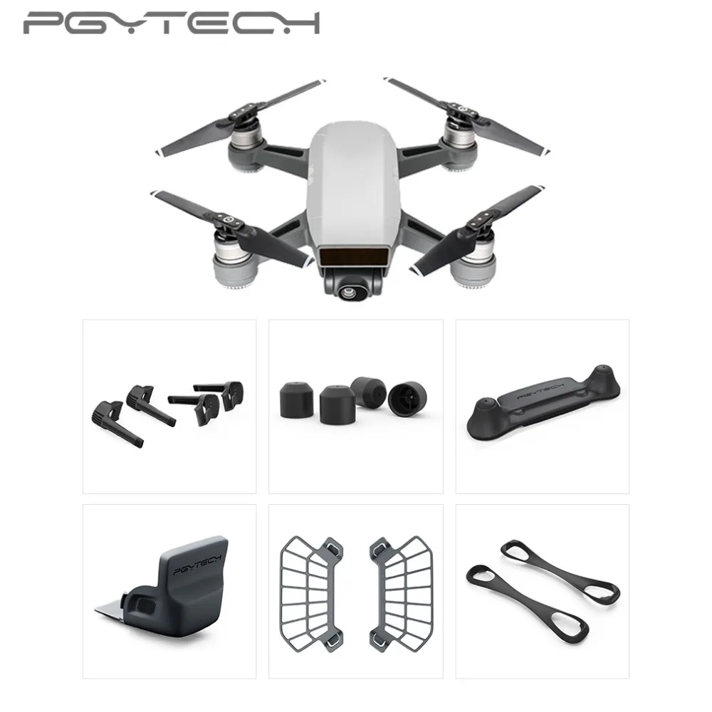 6 шт./комплект защитные шасси для DJI Spark drone|Наборы аксессуаров дронов| |