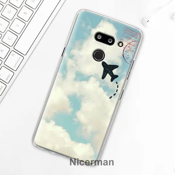 08 Чехол для телефона LG G6 G7 Plus G8 ThinQ V40 V50 ThinQ жесткий чехол из поликарбоната карта мира план путешествий Чехол Coque Capa - Цвет: 08