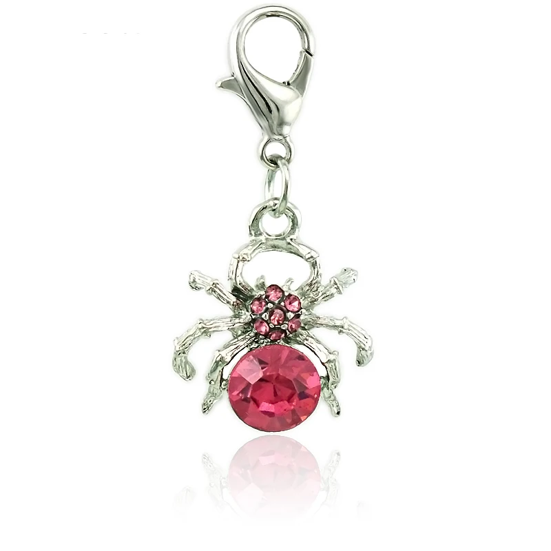 JINGLANG Смешанные продажи модные подвески горка розовый горный хрусталь Животных Омаров застежка подвески для женщин DIY аксессуары для ювелирных изделий