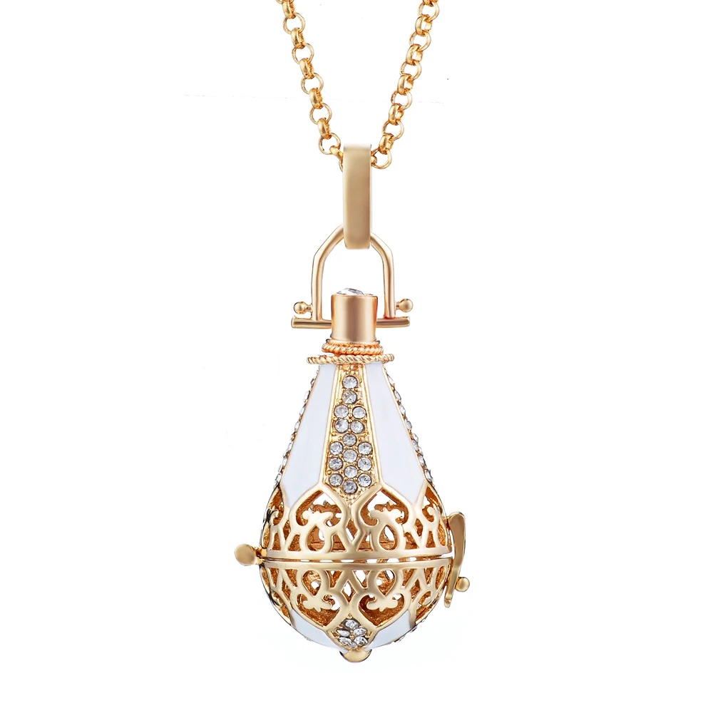 va-104-c 6 design Mexico Chime Angel Ball Caller Locket Necklace Vintage Pregnancy Necklace dropshipping VA-097 - Окраска металла: va-104-c