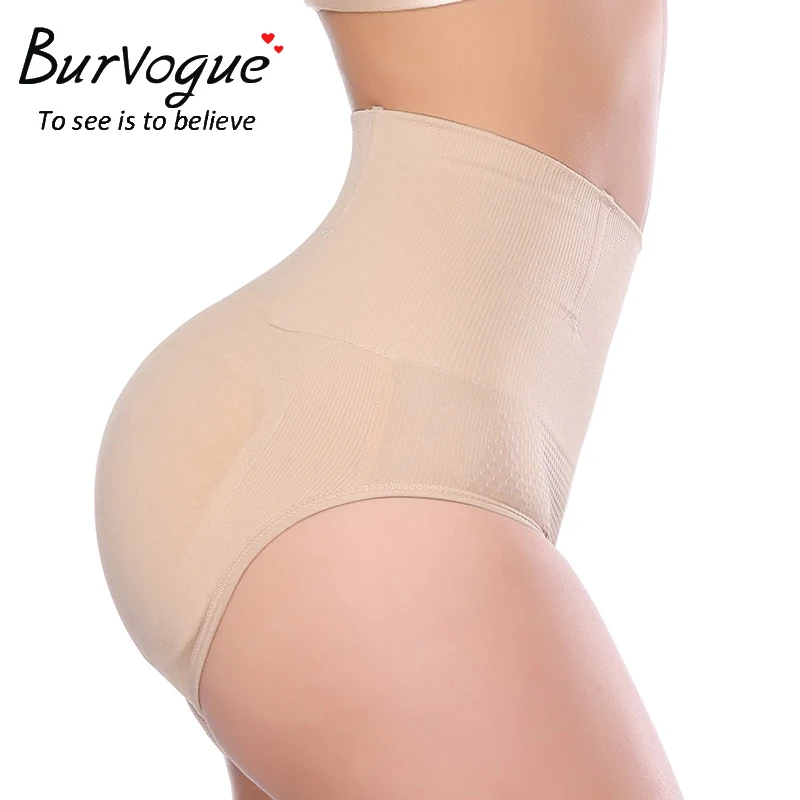 Burvogue Shaper женские трусики с высокой талией, Воздухопроницаемый корсет, живот для похудения, нижнее белье, брюки с подтягивающим эффектом, Корректирующее белье