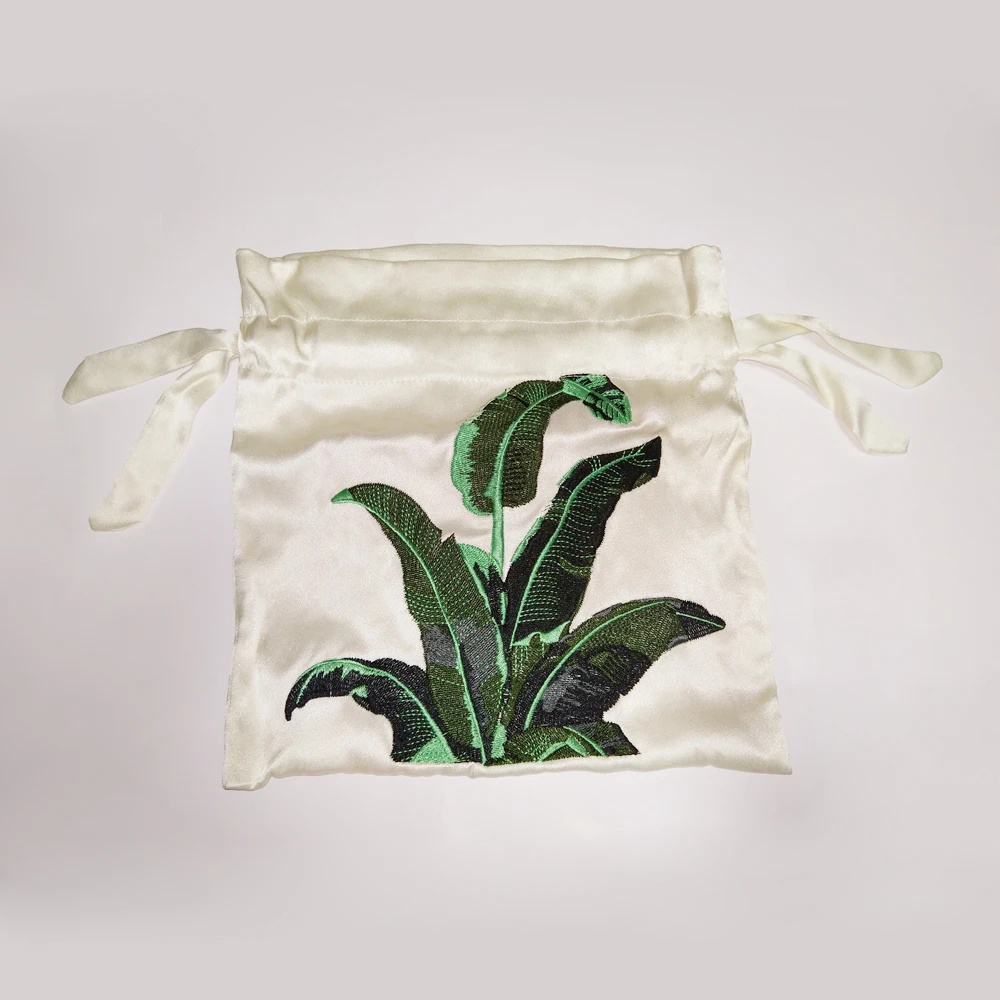 Custom logo Color drawstring bag cotton pouch for garment for gift