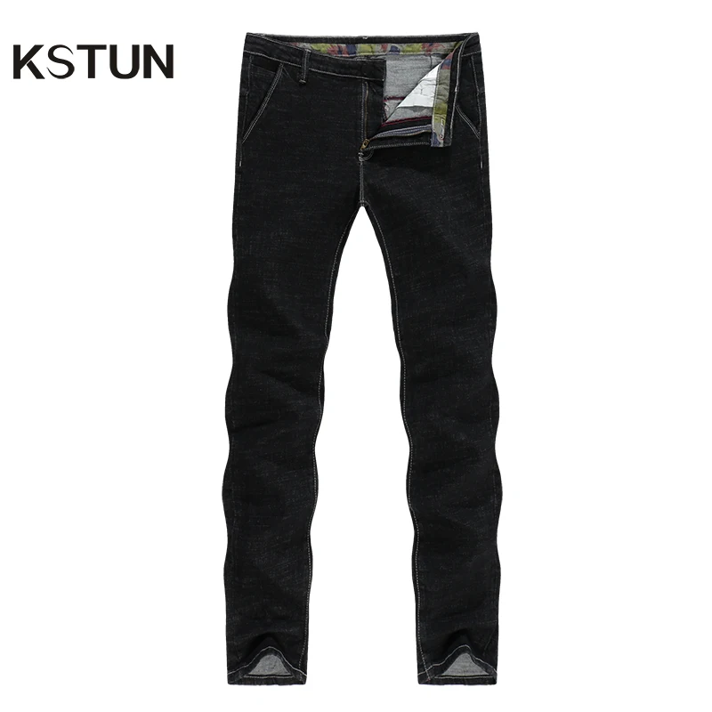 

Solid Black Jeans For Men Straight Stretch Spring Autumn Men's Jeans Trousers Casual Mens Jeans Brand Quality Gunness For Man