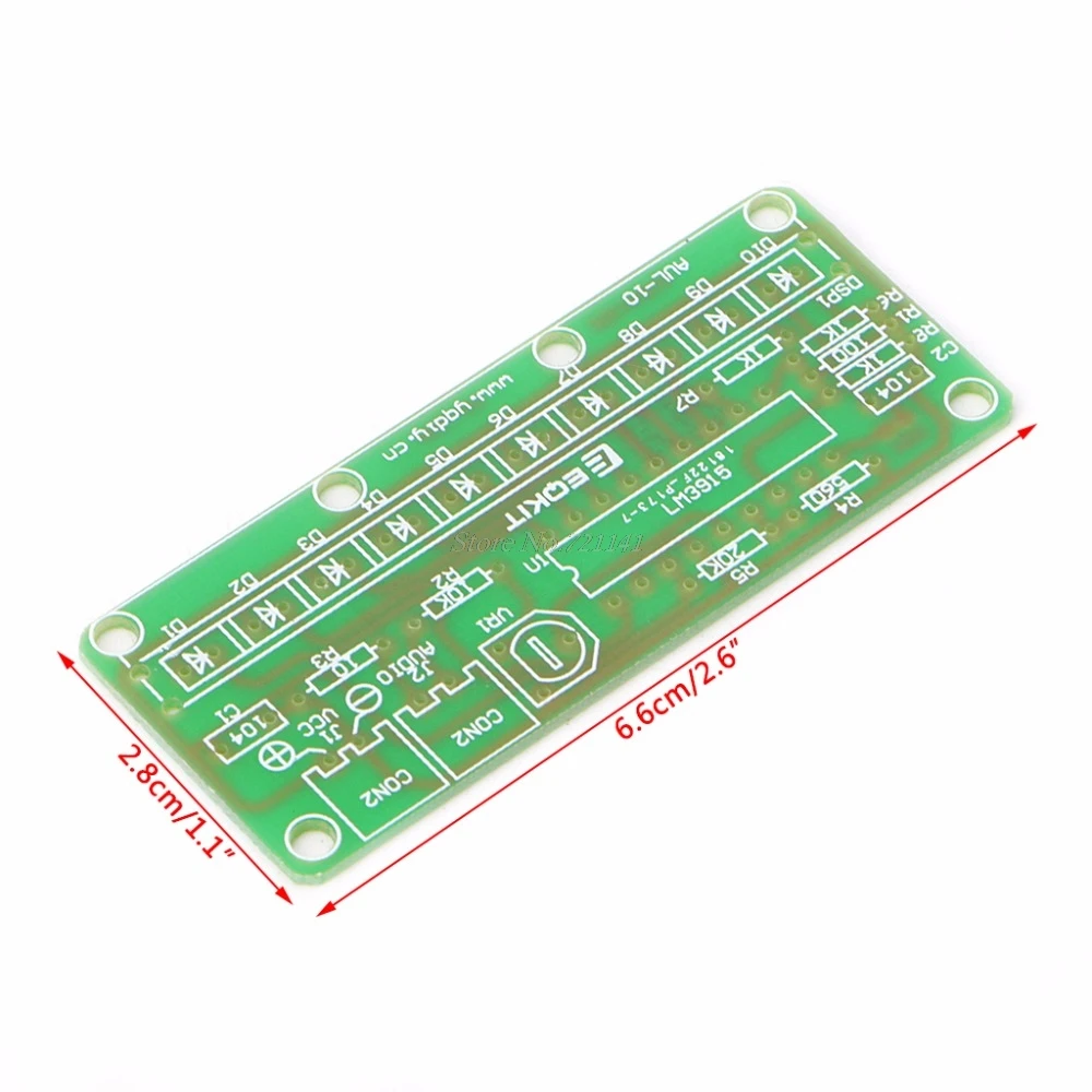 LM3915 аудио сигнал индикатор уровня DIY Kit Электронная практика обучения Прямая