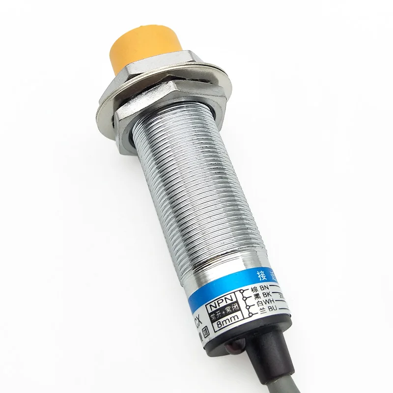 DC6-36V 300mA NPN NO + NC 4-проводной 8 мм дистанционный Цилиндрический индуктивный датчик