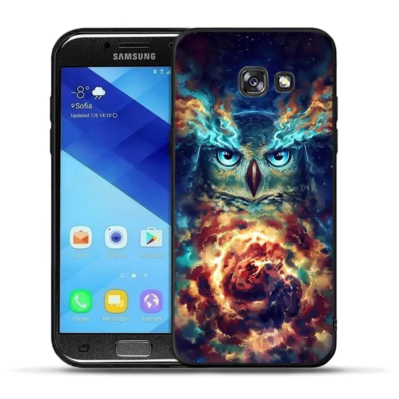 H1252 Классного льва тигра Обезьяна Животное черный чехол ТПУ для samsung Galaxy A30 A50 A3 A5 A6 A7 A8 A9 плюс силиконовый чехол - Цвет: H1252