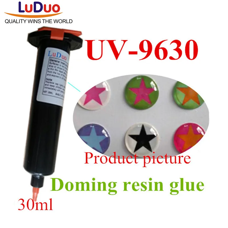 DIY UV 9630 УФ куполообразная Смола мягкая 30 мл клейкая Жидкость оптический