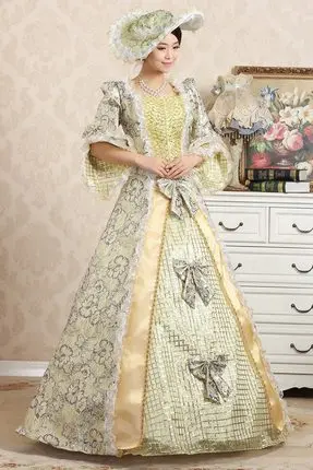 Вечернее платье на заказ 2018 Рококо Мария Антуанетта средневековый квадратный