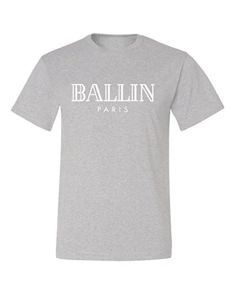 2019 Летняя мужская брендовая одежда с О образным вырезом Ballin ПАРИЖ городская мода