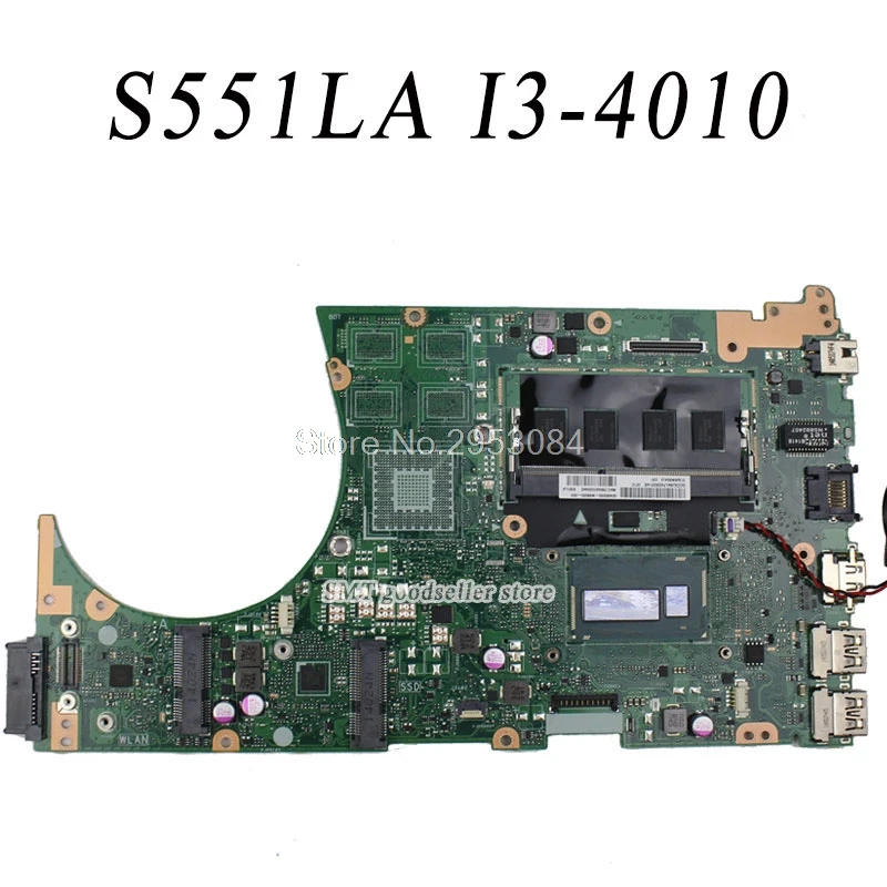 K551L K551LA S551 S551LA материнская плата для ноутбука For Asus S551lB REV2.0 i3 4010U 4G S 4|motherboard for asus|laptop