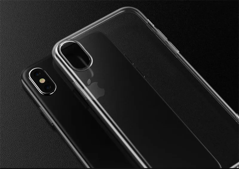 Прозрачный силиконовый мягкий ТПУ чехол для телефона для iphone 7 8 6 6s Plus 11 Pro Max 7Plus 8Plus X XS MAX XR прозрачный противоударный чехол P004