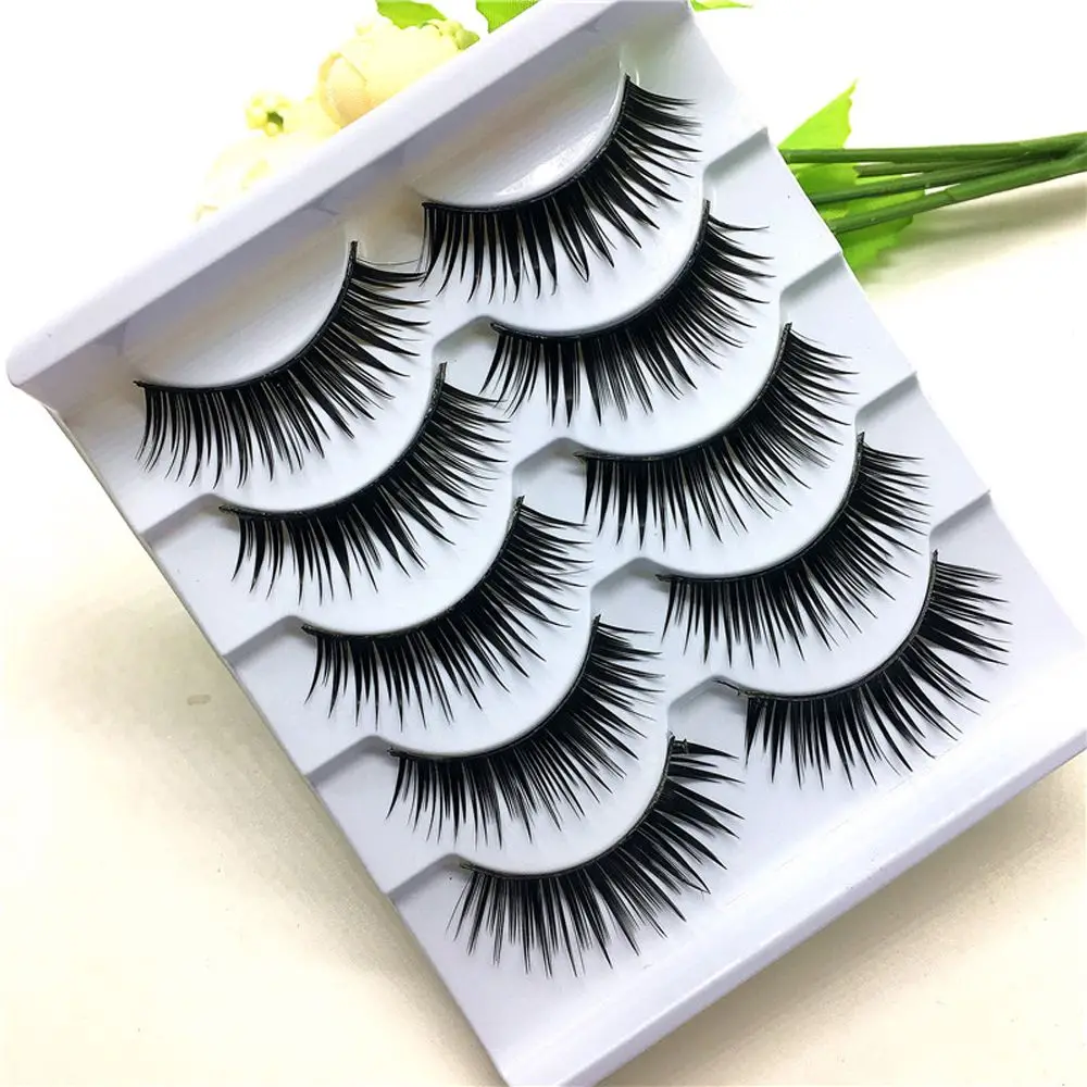 Ресницы Накладные черные мягкие 5 пар | Красота и здоровье