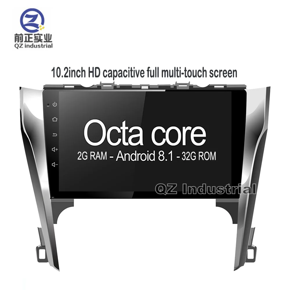 QZ industrial HD 10 2 &quot8 ядер Android 8 1 T8 автомобильный DVD-плеер для Toyota Camry 55 2012 2013 2014 с 3G 4G WIFI