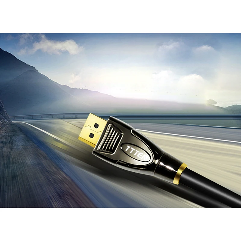 TTTEN display port DP Male To кабель позолоченный 4K 1 2 м 3 5 для монитора ПК проектор ноутбука