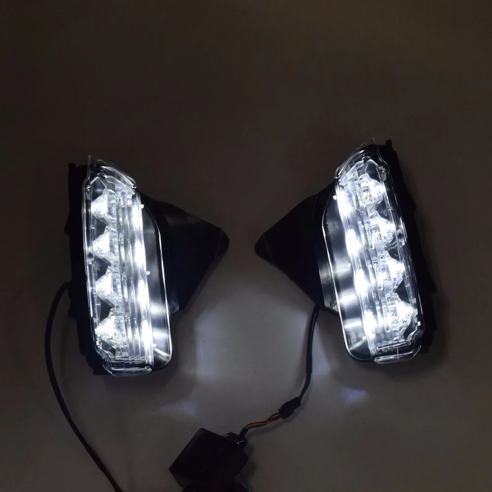 

New Arrival For Toyota Vios 2017 Daytime Running Lights 2V LED Car DRL Fog Lamp Headlight Dimming Style High Quality 2PCS