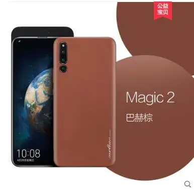 Чехол для huawei honor magic 2 из натуральной кожи. Вставка 360 градусов полностью кожаный чехол для телефона для huawei honor magic 2 Чехол - Цвет: color as photo