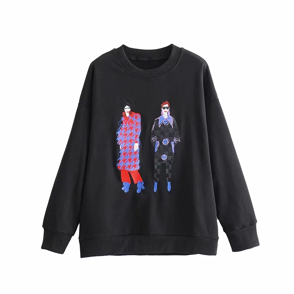 COZARII BTS Толстовка harajuku Пуловеры махровые с круглым вырезом для девушек с вышивкой с заниженным плечом boyfriend Большие размеры Женская толстовка