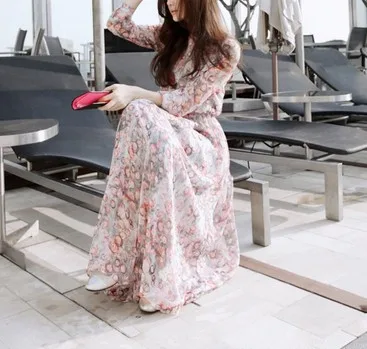 Женское платье с цветочным принтом BJ274 | Женская одежда