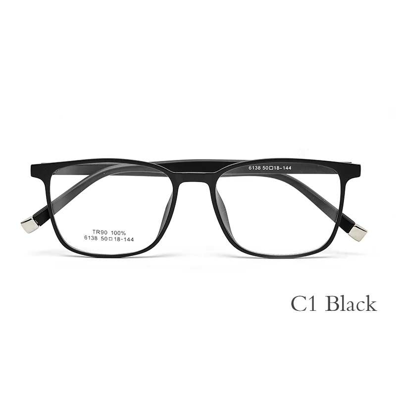 6138C1 Lenspace TR90 женское стекло es оправа для мужчин Близорукость глаз, стекло анти-голубое рецептурное стекло для глаз es корейские оправы и очки 6138 - Цвет оправы: 6138C1