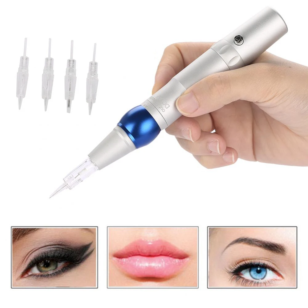 

35000RPM Tattoo Pen Machine Permanent Makeup Machine Pen Eyeline Eyebrow Lip Contour Pen Tattoo Gun Power Supply