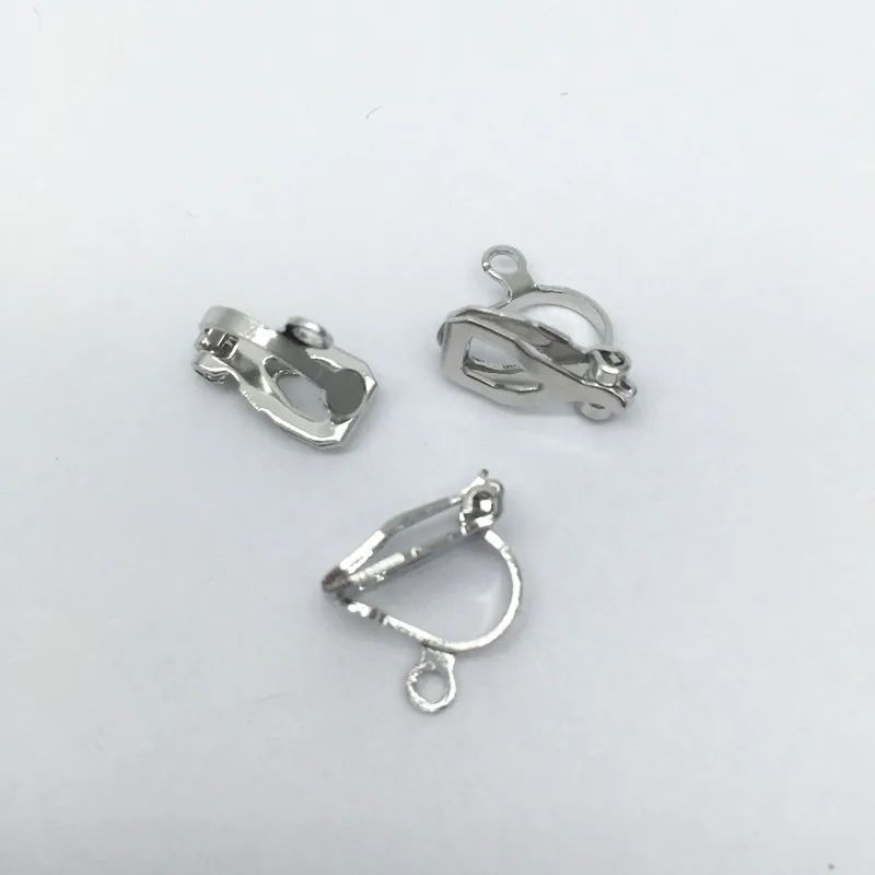 20pcs rhodium 20 шт. клипсы для сережек конвертера, фурнитура для сережек, аксессуары для сережек с золотым и серебряным покрытием HK188 - Цвет: 20pcs rhodium