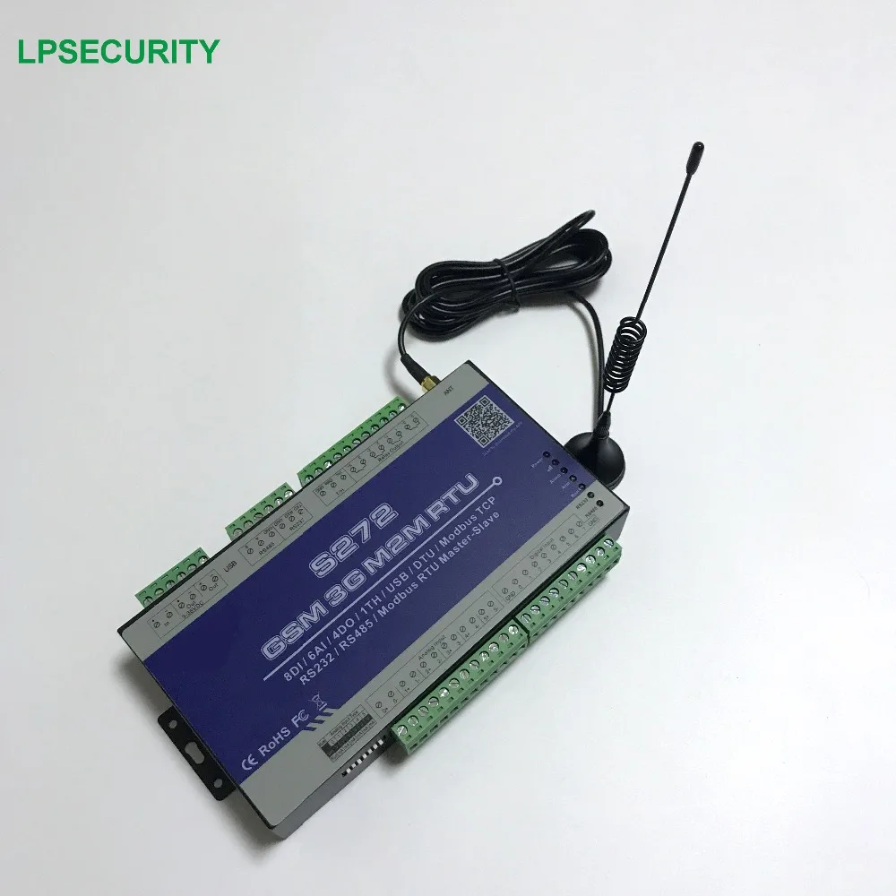 GSM RTU система мониторинга в реальном времени S272 с RS232 RS485 USB 8DIN 6AIN 4DO 1 температурный