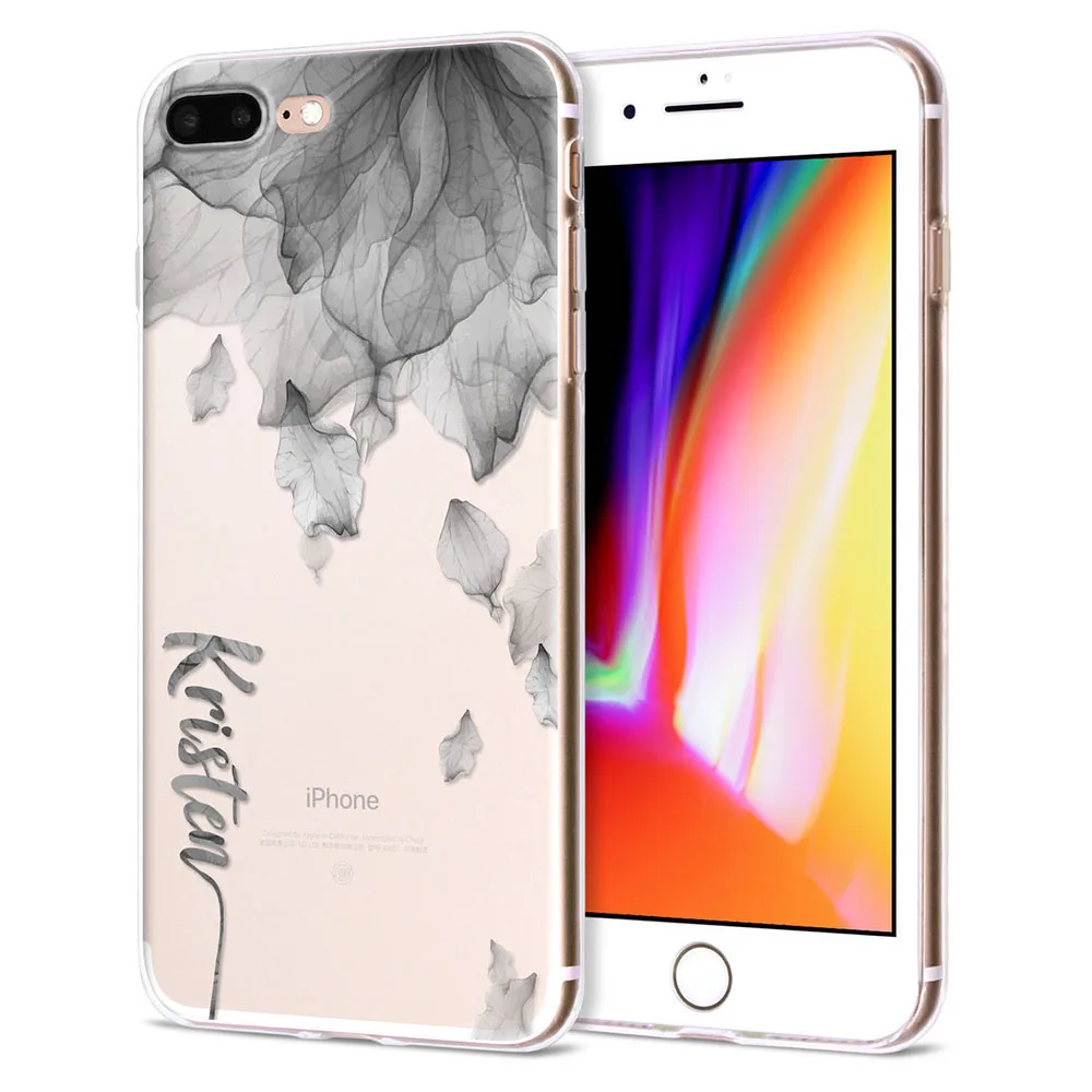 Чехол на заказ для iPhone 5, 5S, 6, 6 S, 7, 8 Plus, X из мягкого ТПУ для samsung S7, S8, S9, huawei, P9, P10, P20 Lite
