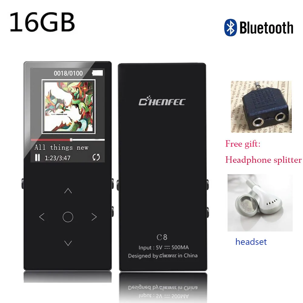 MP3 музыкальный плеер с Bluetooth 4 1 сенсорный экран 8 дюйма настоящий цветной дисплей