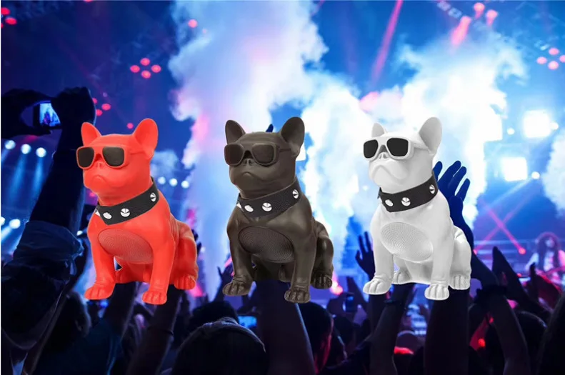 Вращающийся корпус бульдог звук легальный Bluetooth звуковая головка собаки bluetooth