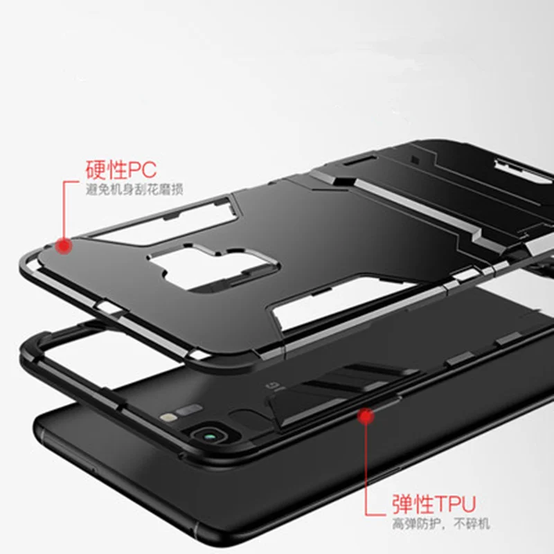 For Samsung Galaxy S9 S8 Plus S5 S6 S7 Edge Armor Shockproof TPU PC Phone Stand Case Note 9 8 5 Silicone Hard Cover | Мобильные