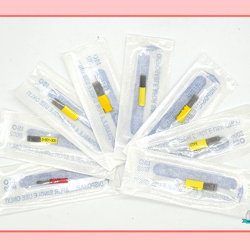 Одноразовые микроблейдинг иглы двойной ряд татуировки ручной Перманентный