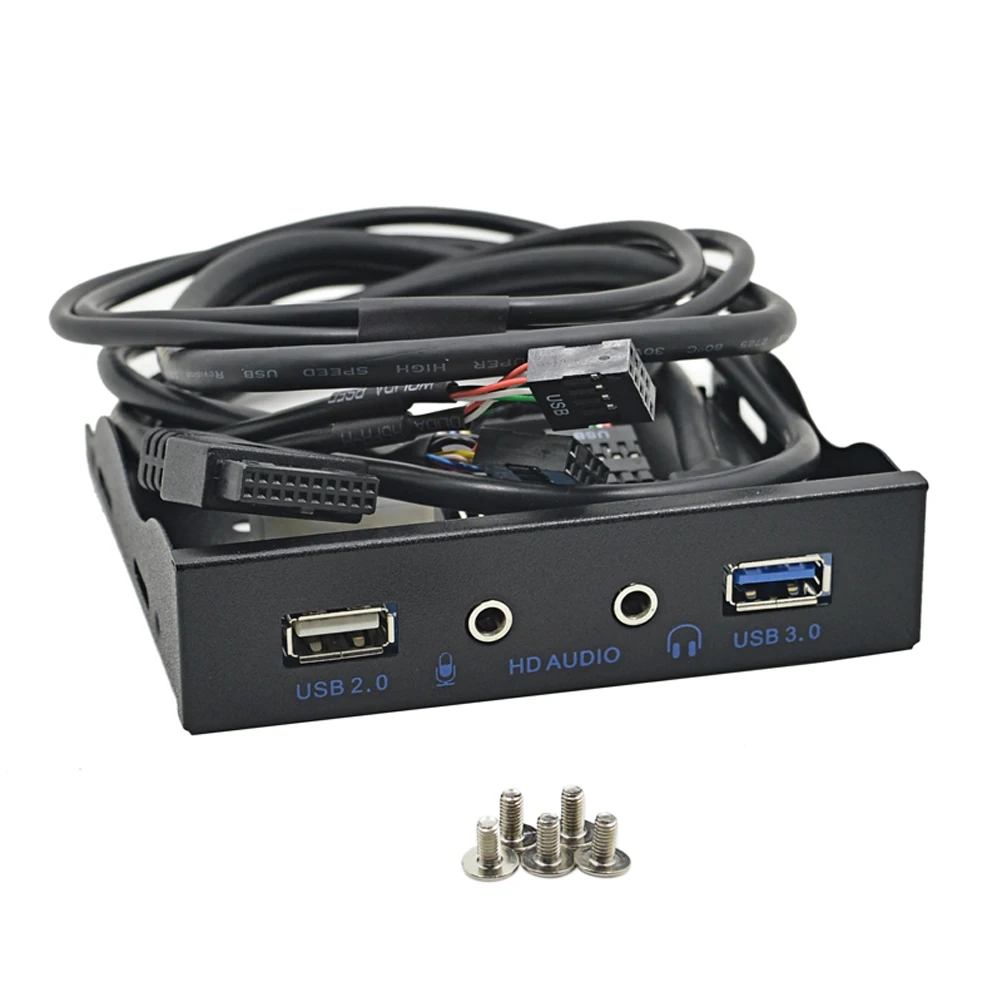 Высокоскоростной 20 контактный 4 портовый USB 2 0 + HD аудио 3.0 драйвер для передней