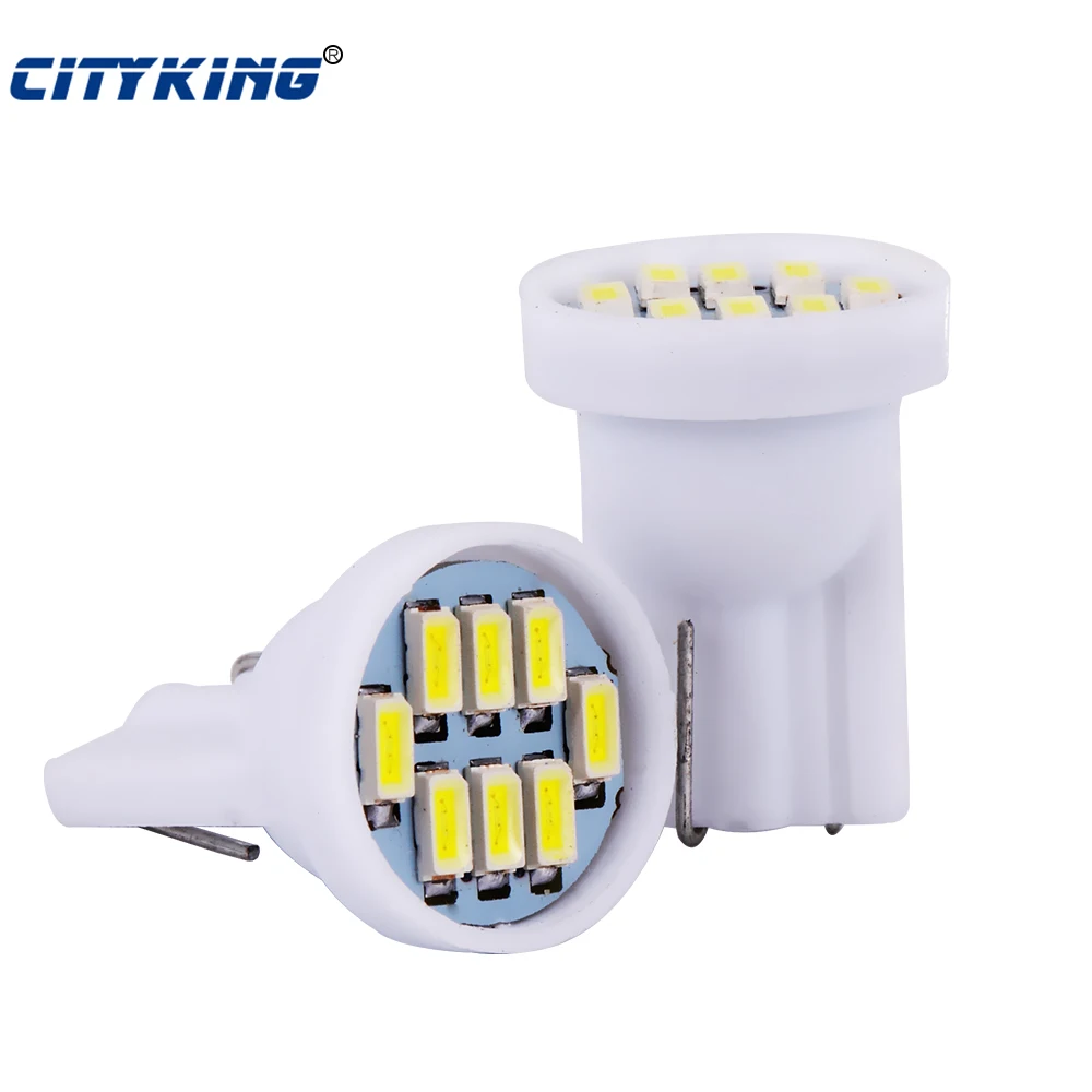 Оптовая продажа 500 шт./лот Белый T10 8led LED 3014 W5W 8smd 194 168 192 белый автомобильный боковой