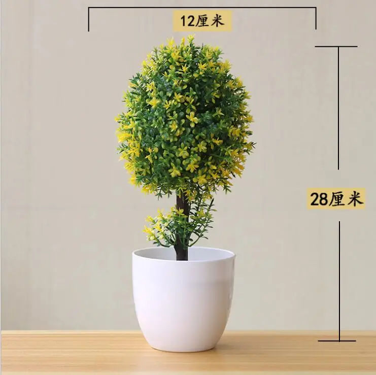 evergreen tree Праздничные и вечерние украшения для дома, бонсай, искусственные растения, дерево, цветок а076 - Цвет: evergreen tree