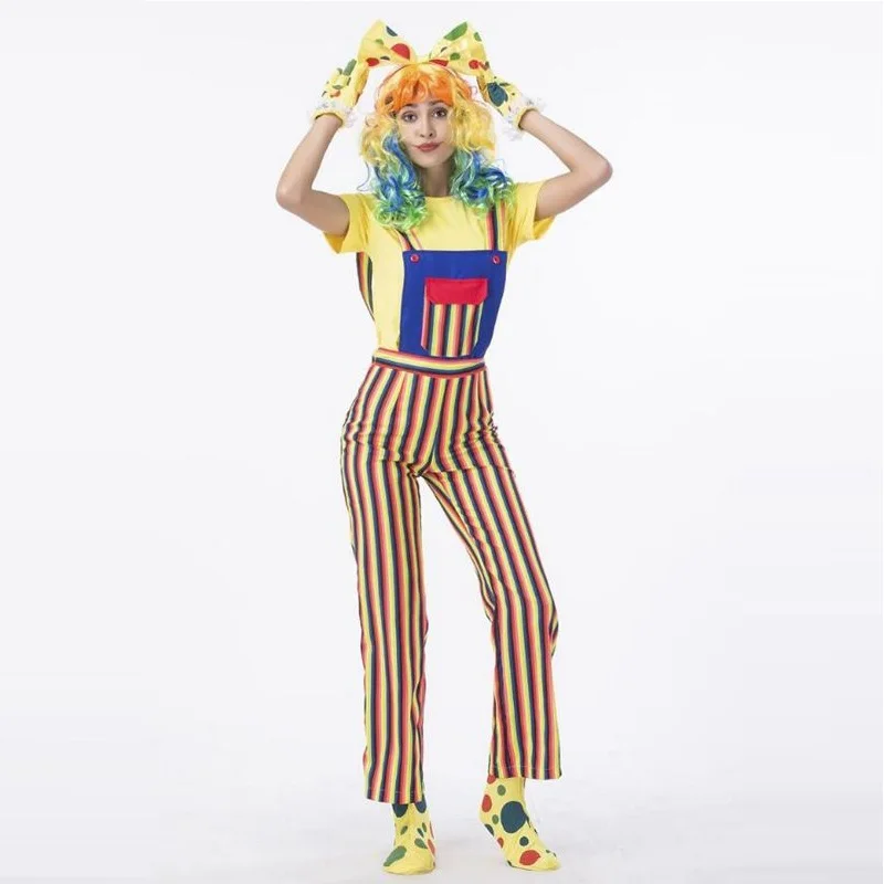 Бесплатная доставка Женский взрослый клоун Рождественский ночной клуб