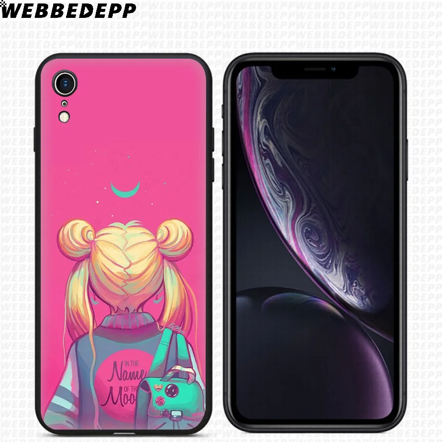 WEBBEDEPP Сейлор Мун Аниме Мягкий силиконовый чехол для iPhone 11 Pro Xr Xs Max X или 10 8 7 6 6S Plus 5 5S