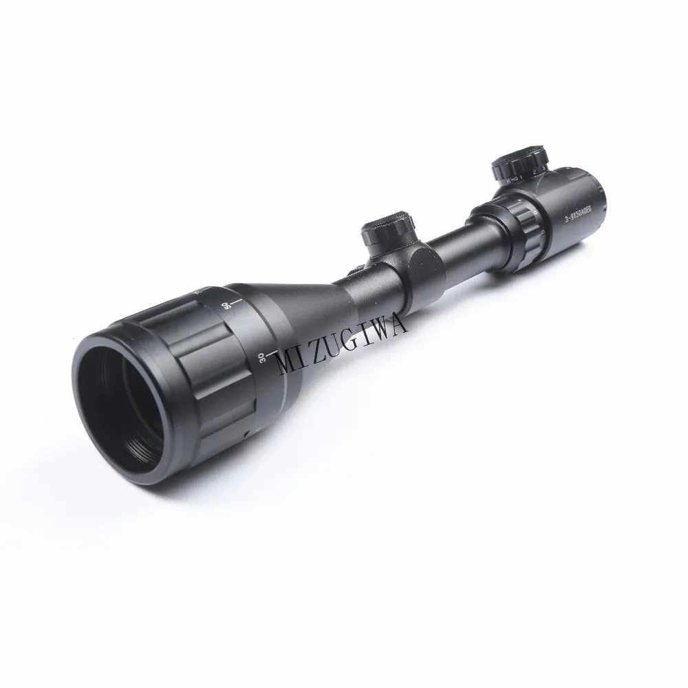 MIZUGIWA прицел 3-9X50 AOEG Красный Зеленый с подсветкой Air винтовка снайперская Оптика 11
