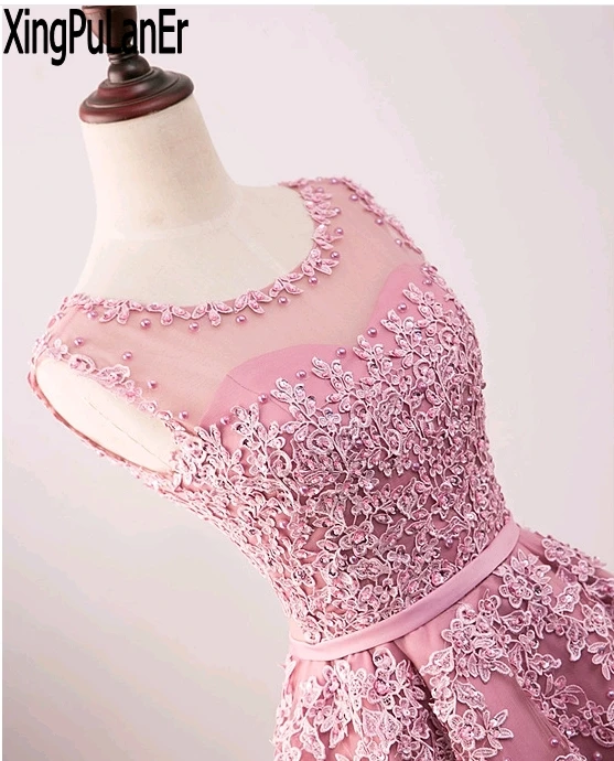 Vestido de festa ТРАПЕЦИЕВИДНОЕ платье без рукавов с круглым вырезом и кружевной