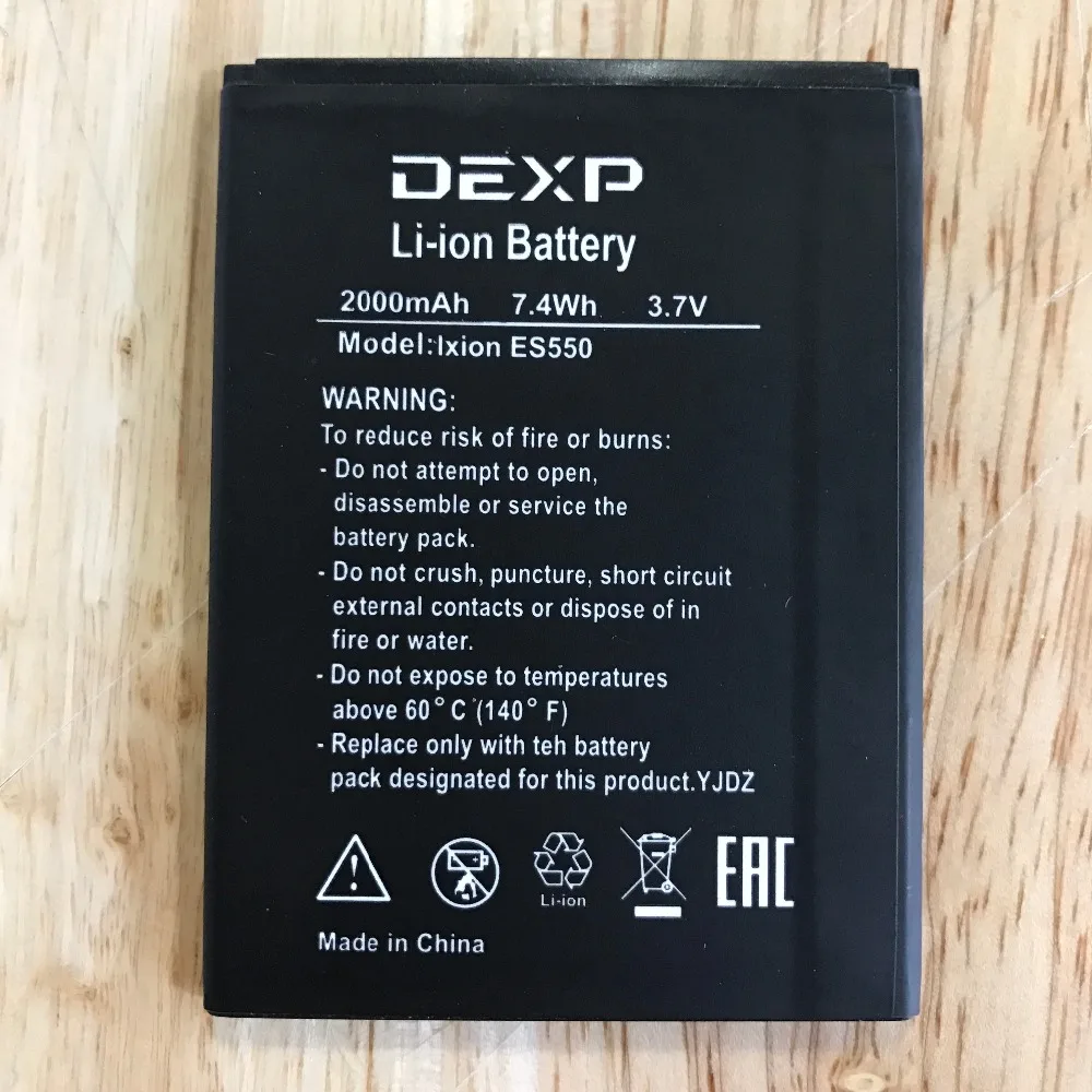 10 шт. ZDONG Высококачественная батарея ES550 для мобильного телефона DEXP ixion es550