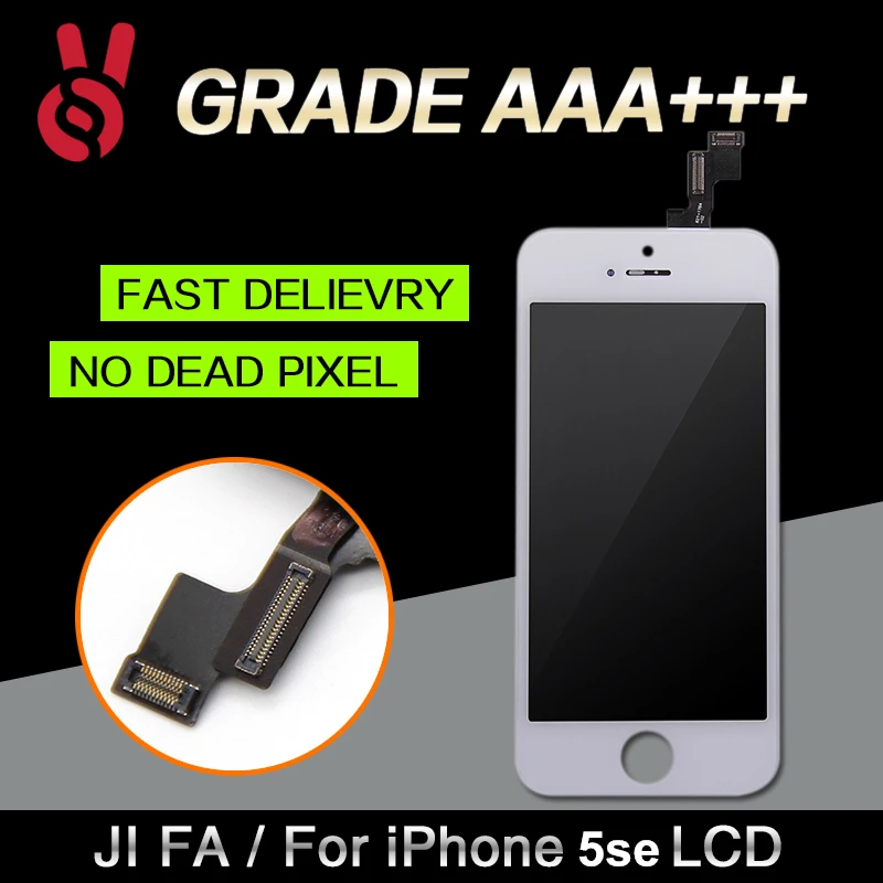 20 шт./лот нет битых пикселей AAA качество для iPhone 5SE ЖК дисплей экран дигитайзер в