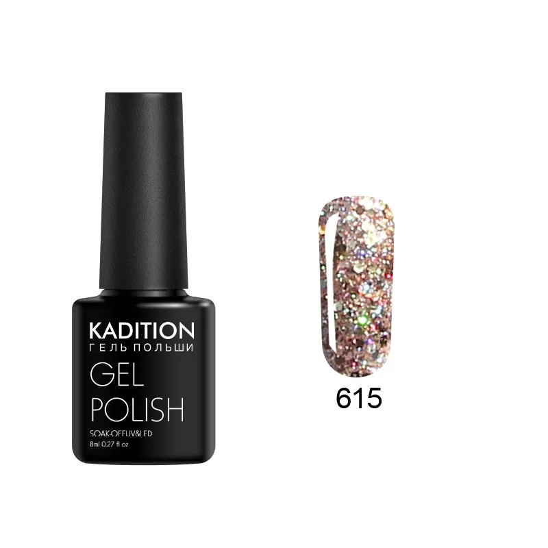 615 KADITION 3D Алмазный гель для ногтей с блестками лак Bling Diamond UV светодиодный Гель-лак для ногтей нужно базовое верхнее покрытие дизайн ногтей - Цвет: 615