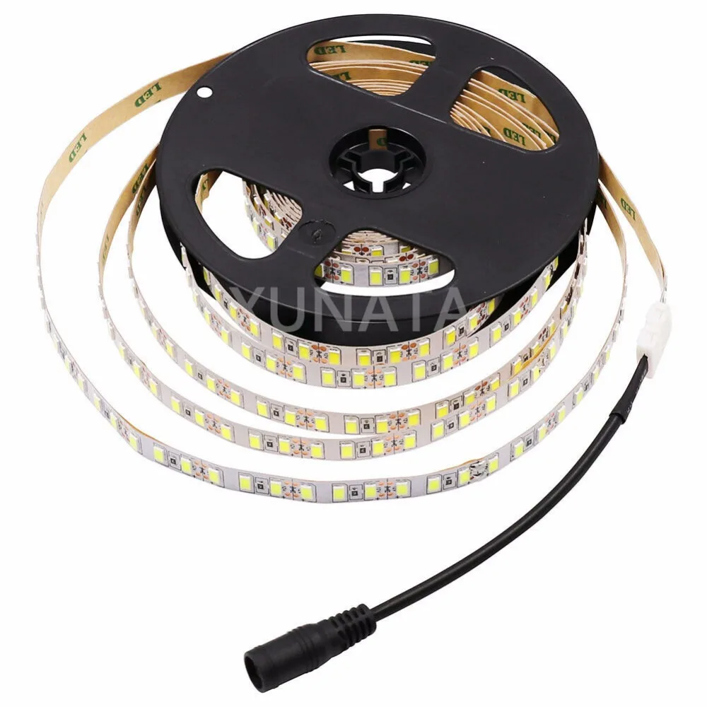 Супер яркий 120 светодиодный s/m SMD 5630 5730 светодиодный ленточный светильник гибкий 5 м 600 светодиодный ленточный светильник DC 12 В не водонепроницаемый ленточный светильник 1 м 2 м 3 м 4 м